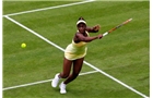 BIRMINGHAM, ENGLAND - JUNE 11: Sloane Stephens of the USA in action against Francesca Schiavone of Italy during day three of the Aegon Classic at the Edgbaston Priory Club on June 11, 2014 in Birmingham, England. (Photo by Paul Thomas/Getty Images)